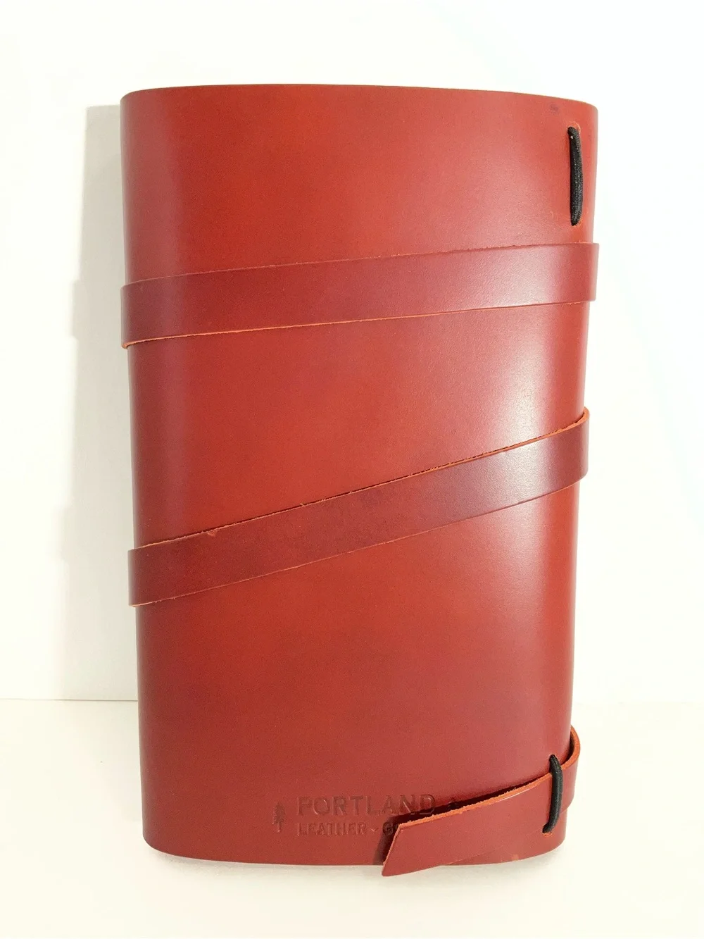 Portland Leather Large Wrap Journal in Madrone-NEW